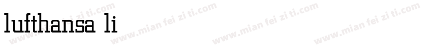 lufthansa light字体转换